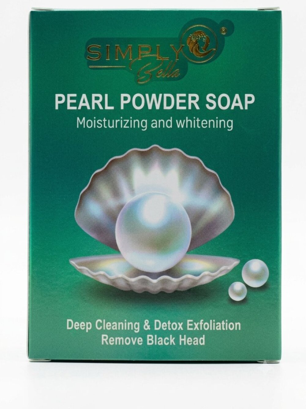 Simply Bella Pearl Powder Soap Moisturizing Deep Cleaning Facial Bar NIB